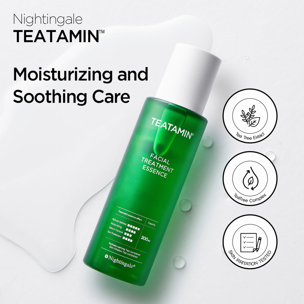 Nightingale Teatamin Facial Treatment Essence 200ml - for Radiant, Hydrated, and Youthful Skin - Bloom Concept