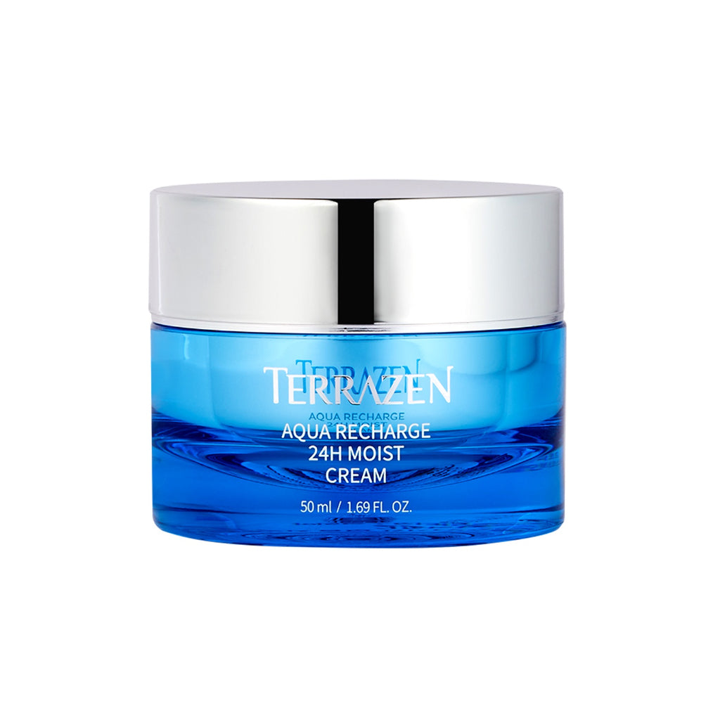 Terrazen Aqua Recharge 24H Moist Cream 15ml/50ml - 24Hr lasting hydration - Dual Biotics, Hyaluronic Acids for ultimate hydration and nourishment - Bloom Concept