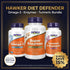 Hawker Diet Defender Bundle |Omega-3 + Super Enzymes + Turmeric Bromelain | Digestive & Heart Support Supplement NOW Foods USA