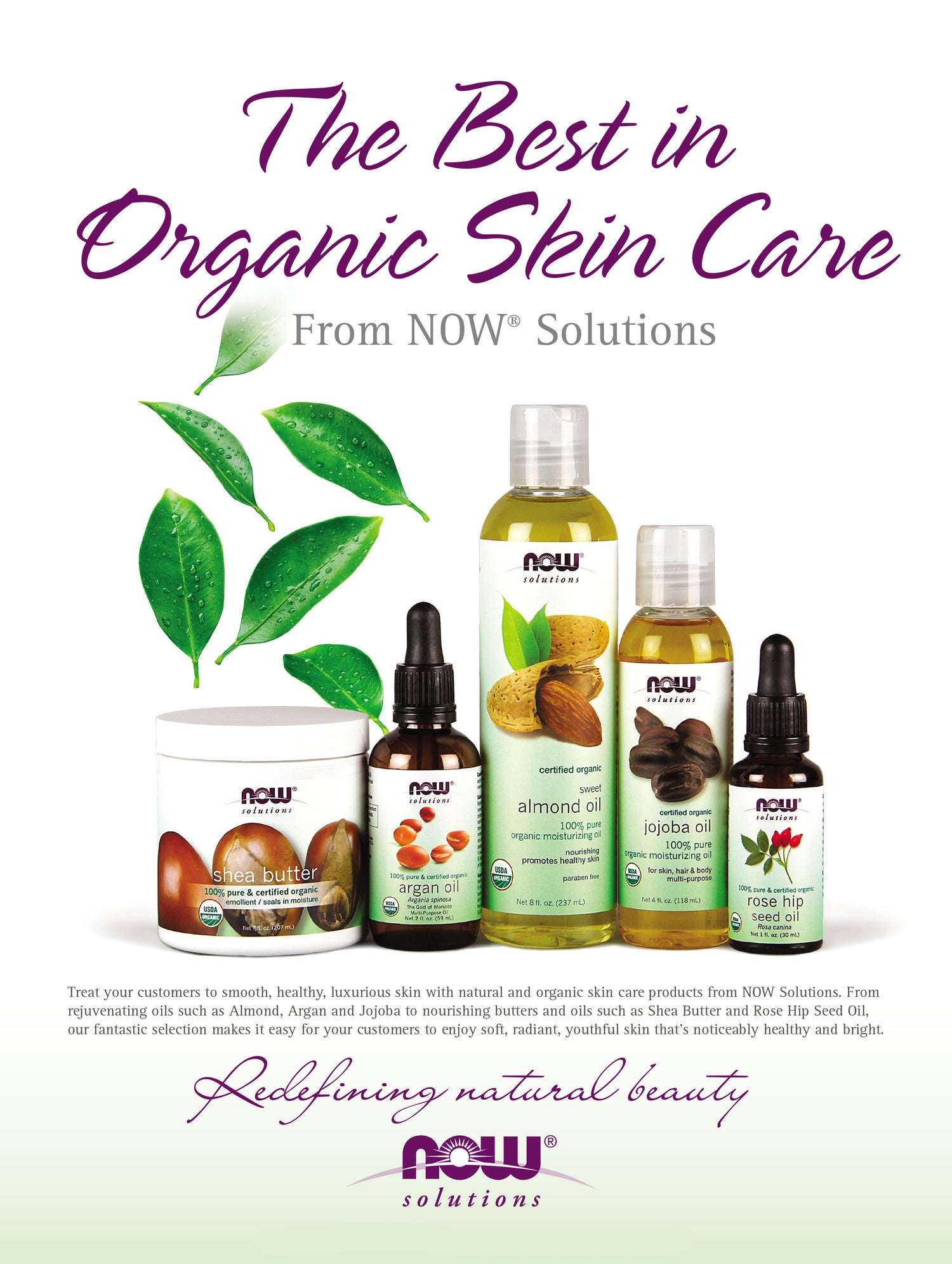 NOW Solutions, Organic Avocado Oil, 100% Pure Moisturizing Oil, Nutrient Rich and Hydrating, (118 ml) - Bloom Concept
