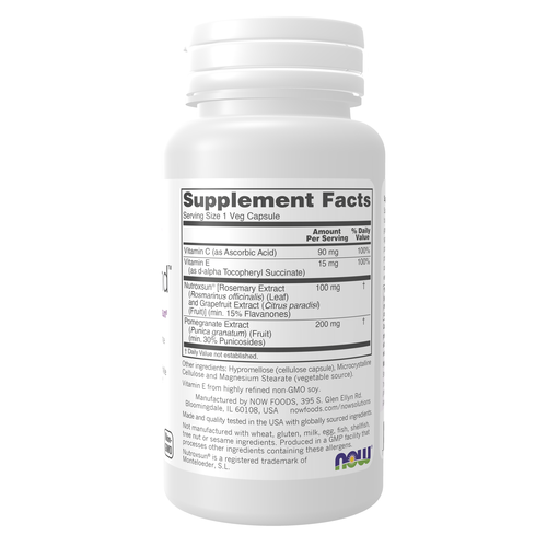 NOW Solutions, SolarDefend™ w/ Clinically Validated Nutroxsun®, 60 Veg Caps