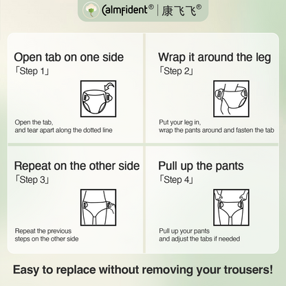 Calmfident Mint Green - XL * 5pcs Disposable Period Pants Calmfident