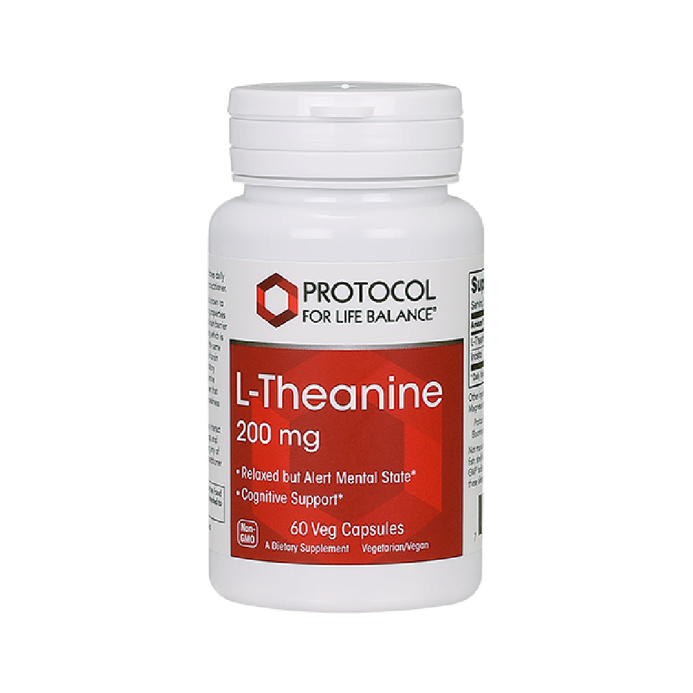 Protocol for Life Balance, L-Theanine, 200 mg , 60 Veg Capsules - Bloom Concept