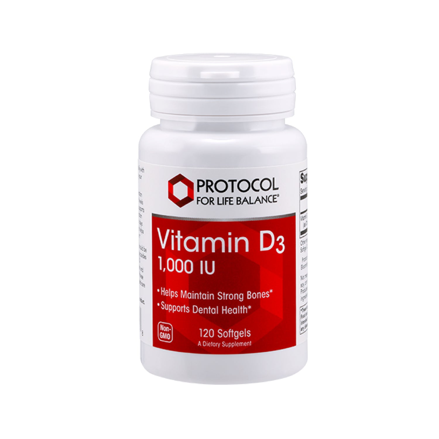 Protocol for Life Balance, Vitamin D3 , 1,000 IU, 120 Softgels Immune Sopprot Protocol For Life Balance