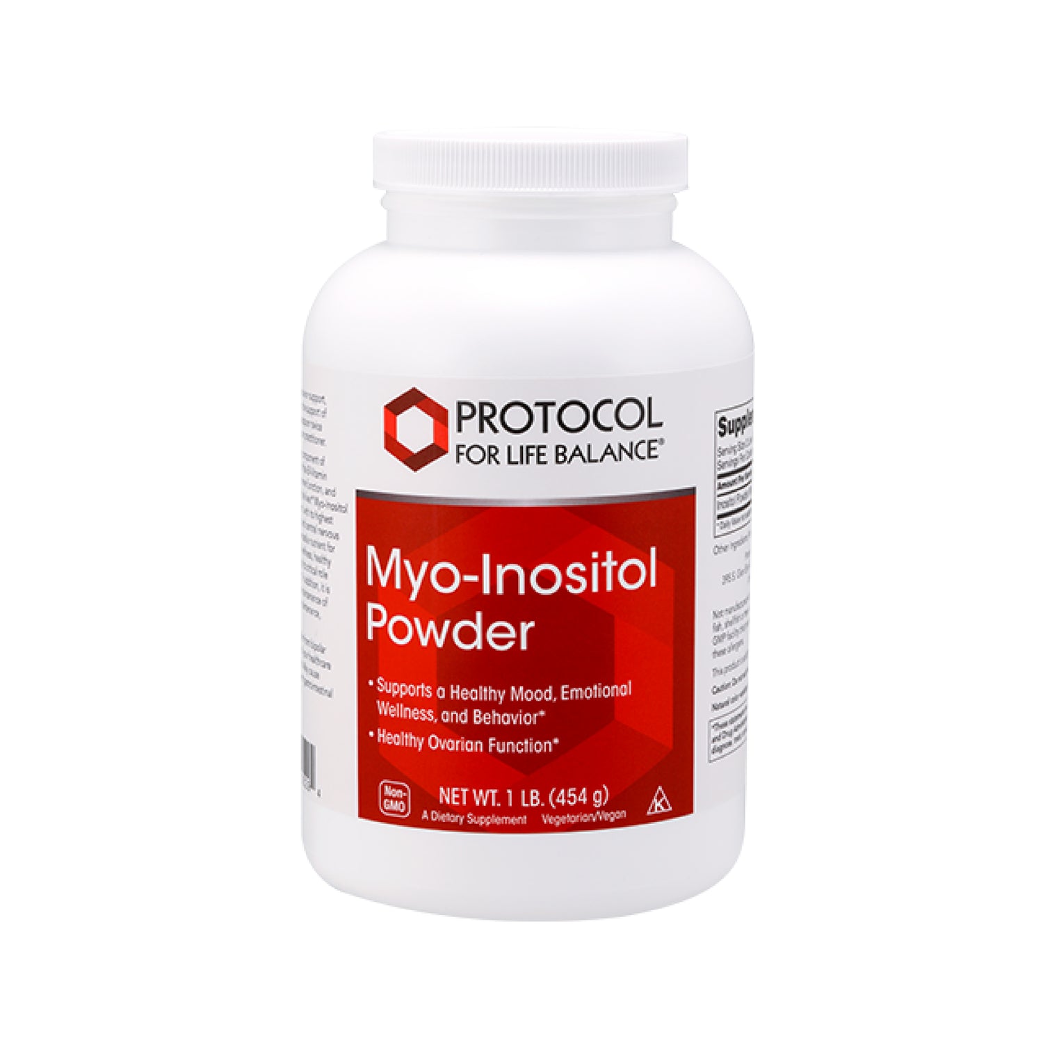 Protocol for Life Balance, Myo-Inositol Powder, 1 lb (454 g) - Bloom Concept