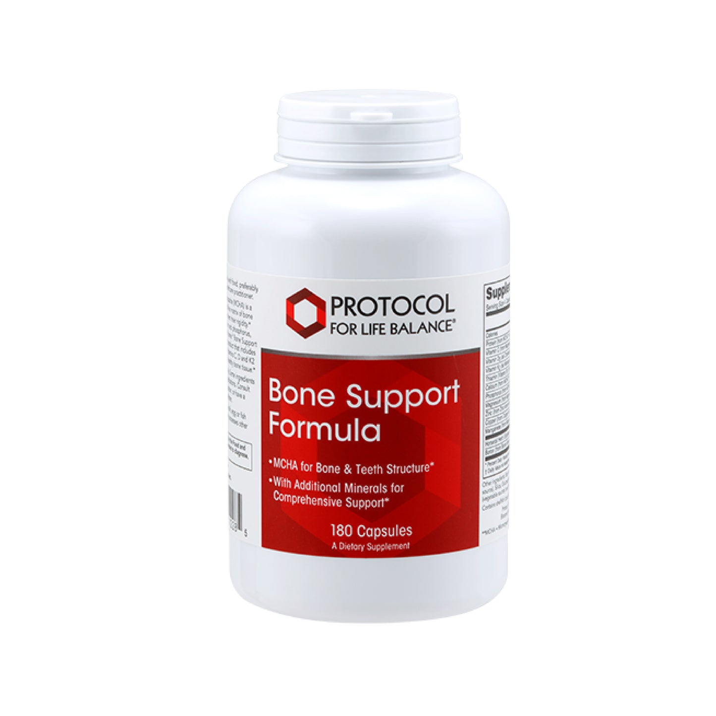 Protocol for Life Balance, Bone Support Formula, 180 Capsules - Bloom Concept