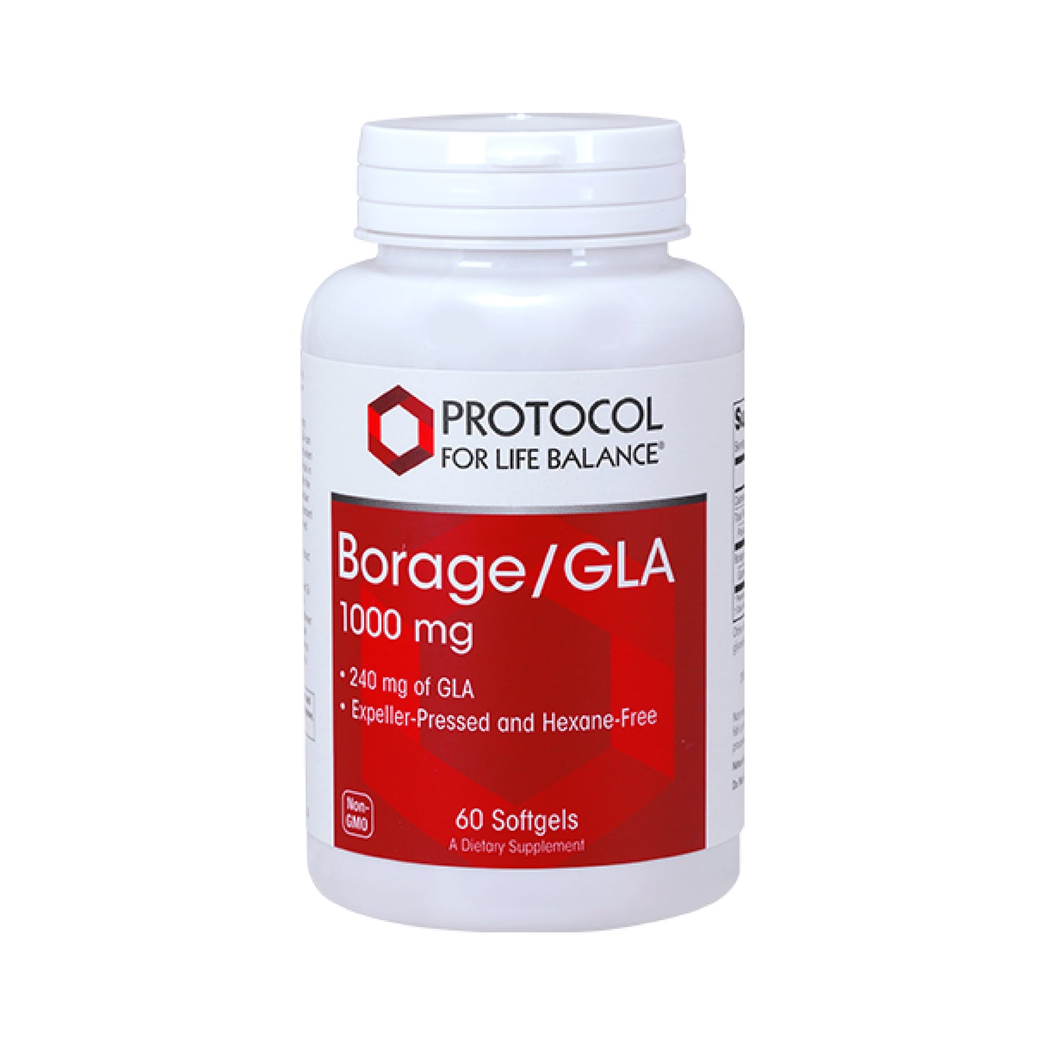 Protocol for Life Balance, Borage/GLA, 1,000 mg, 60 Softgels - Bloom Concept