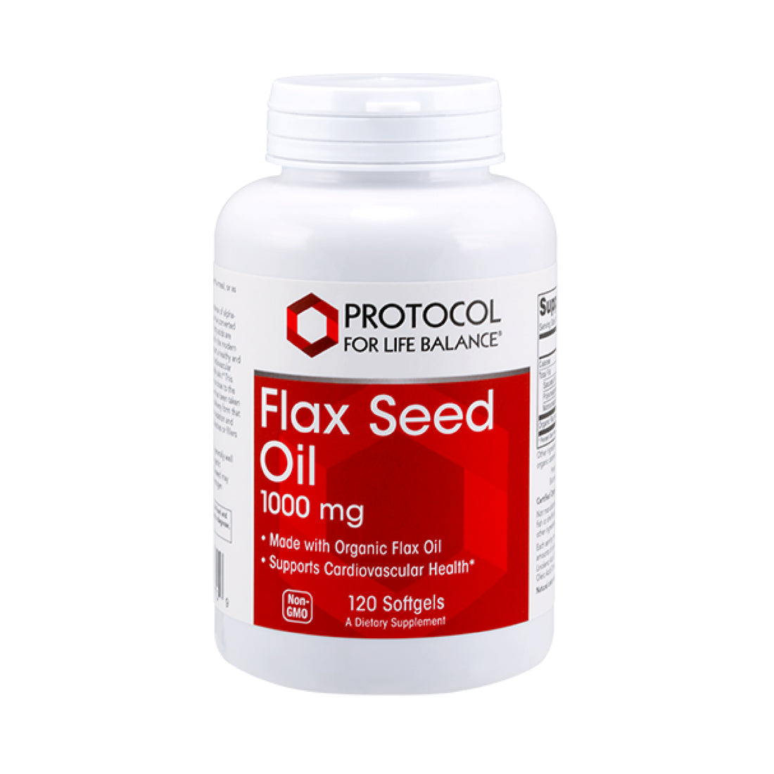 Protocol for Life Balance, Flax Seed Oil, 1,000 mg, 120 Softgels Vitamins &amp; Supplements Protocol For Life Balance