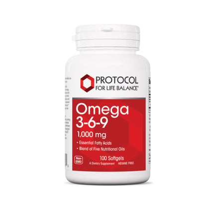 Protocol for Life Balance, Omega 3-6-9, 100 Softgels Vitamins &amp; Supplements Protocol For Life Balance