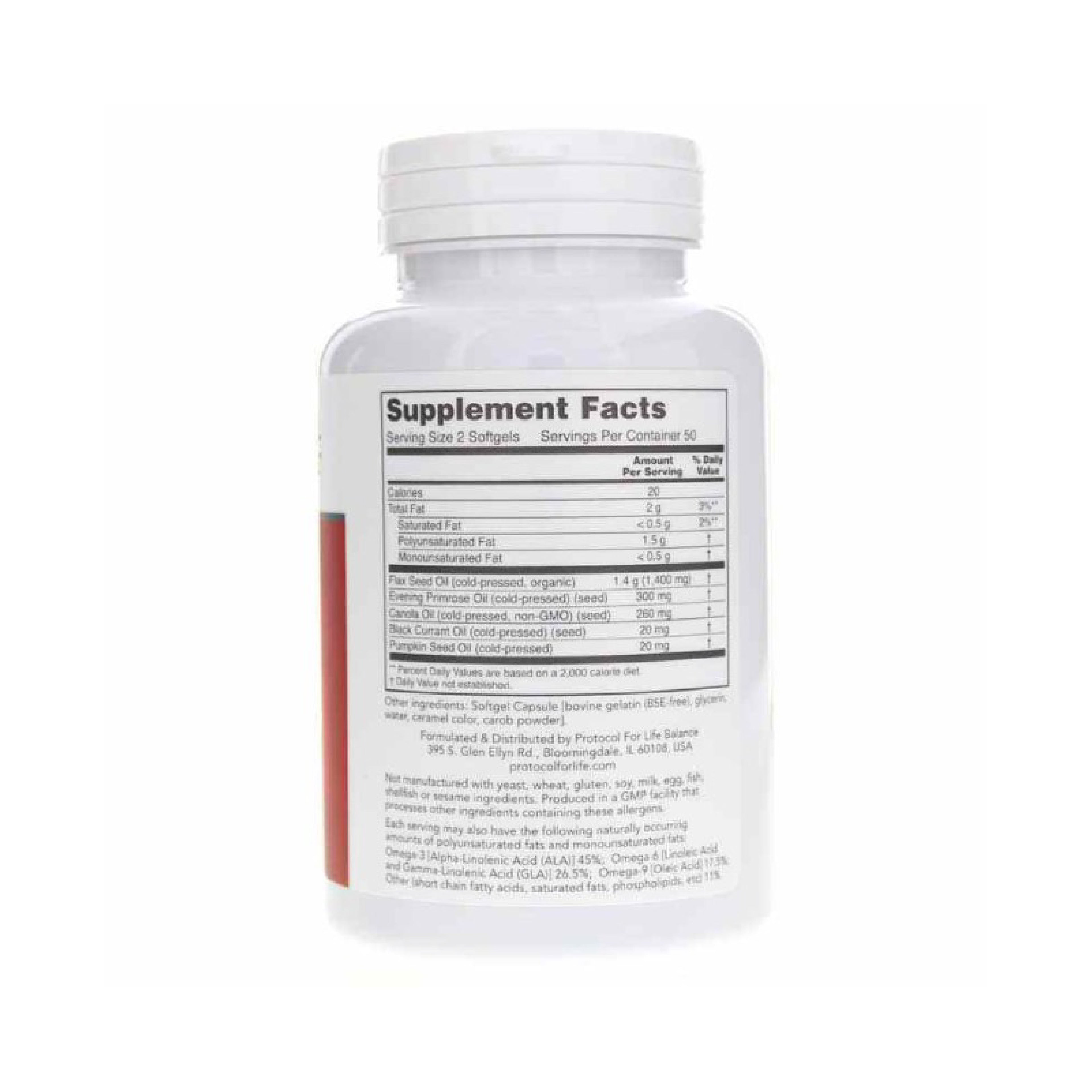 Protocol for Life Balance, Omega 3-6-9, 100 Softgels Vitamins &amp; Supplements Protocol For Life Balance