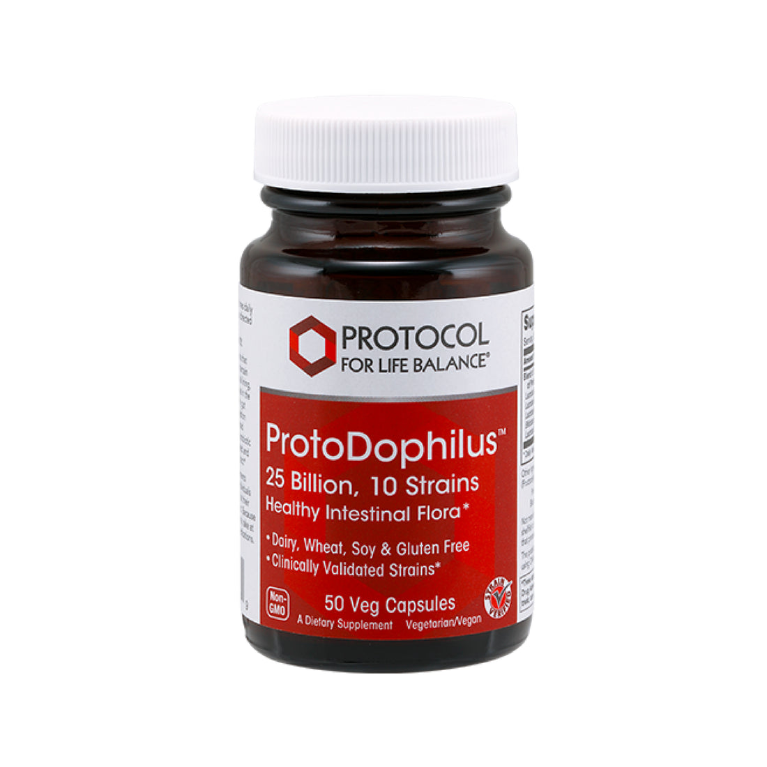 (Best by 12/26) Protocol for Life Balance, ProtoDophilus, 25 Billion, 50 Veg Capsules Vitamins &amp; Supplements Protocol For Life Balance