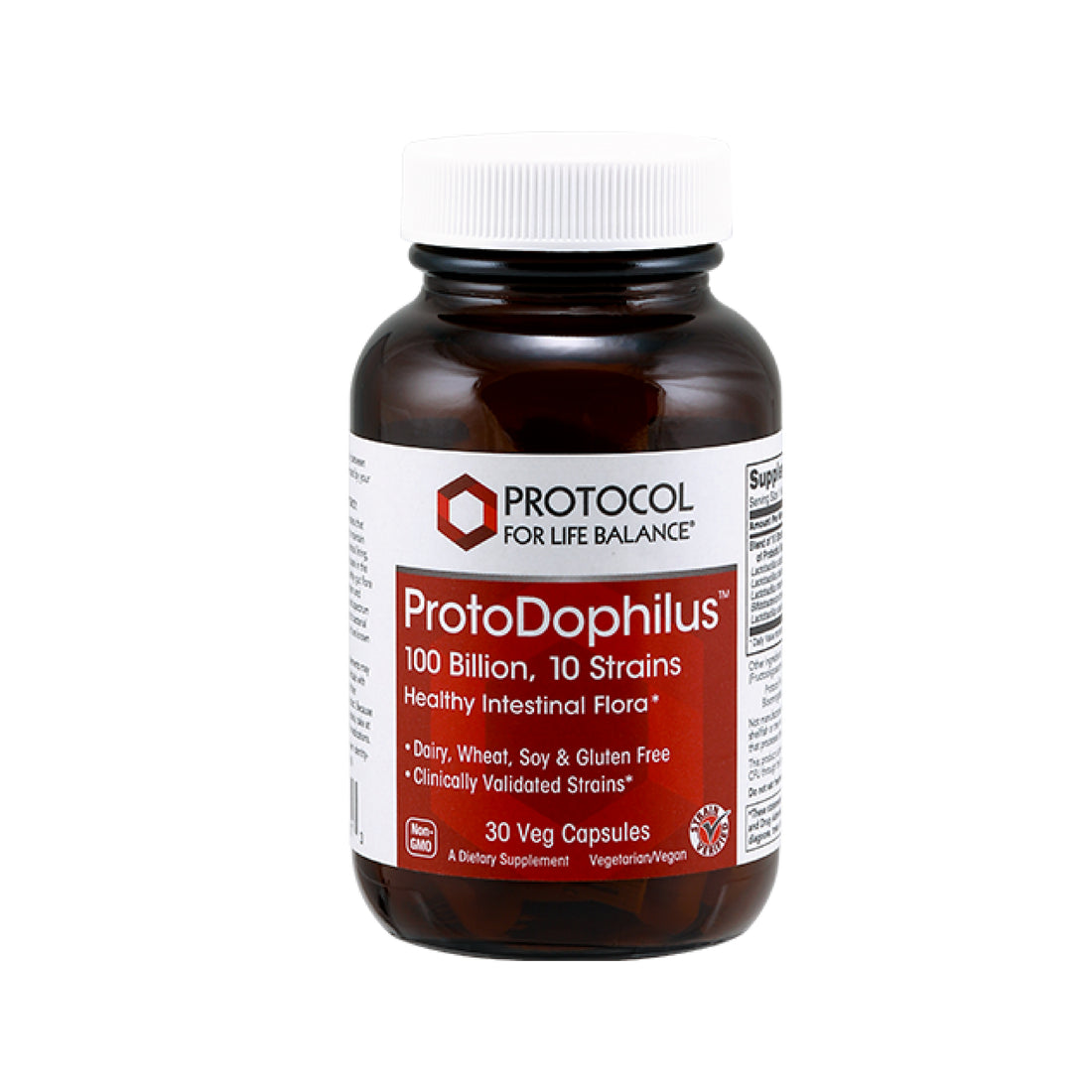 (Best by 10/26) Protocol for Life Balance, ProtoDophilus, 100 Billion, 30 Veg Capsules Vitamins &amp; Supplements Protocol For Life Balance