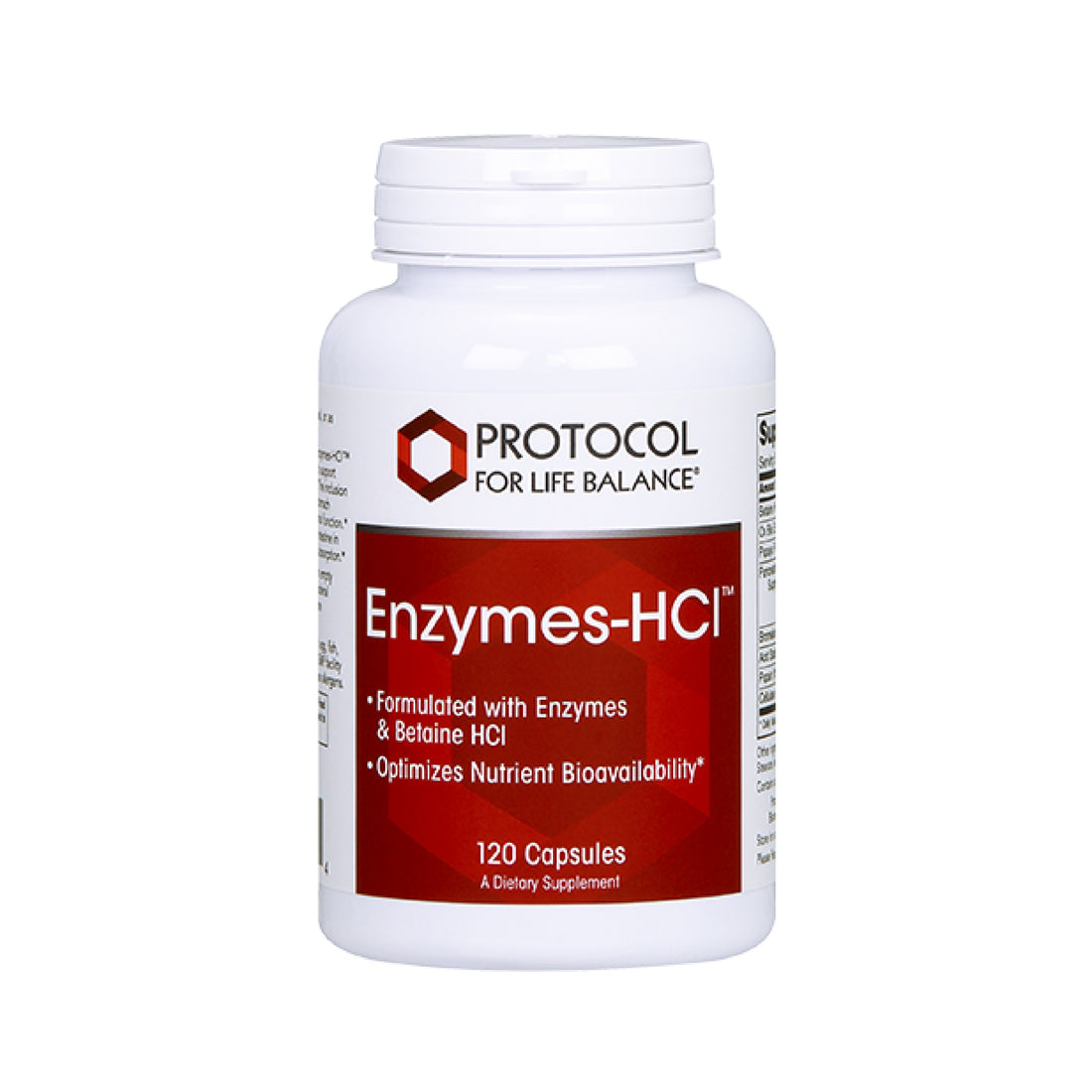 Protocol for Life Balance, Enzymes-HCl, 120 Capsules Vitamins &amp; Supplements Protocol For Life Balance