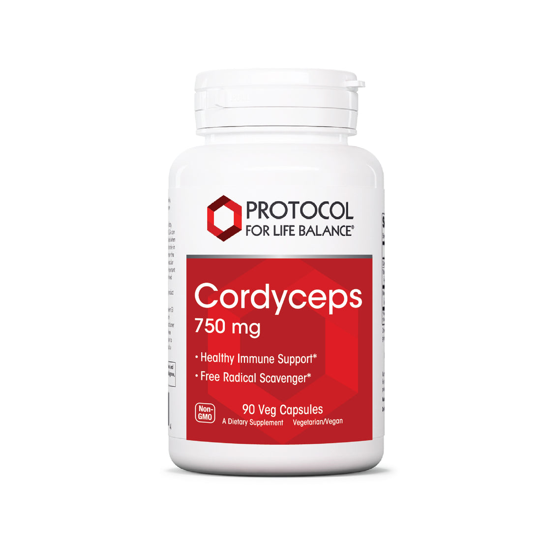 (Best by 10/26) Protocol for Life Balance, Cordyceps, 750 mg, 90 Veg Capsules Immune Support Protocol For Life Balance