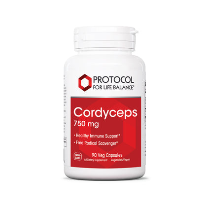 Protocol for Life Balance, Cordyceps, 750 mg, 90 Veg Capsules Immune Support Protocol For Life Balance