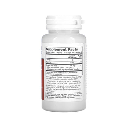 Protocol for Life Balance, Aloe Vera Gels, 100 Softgels Vitamins &amp; Supplements Protocol For Life Balance