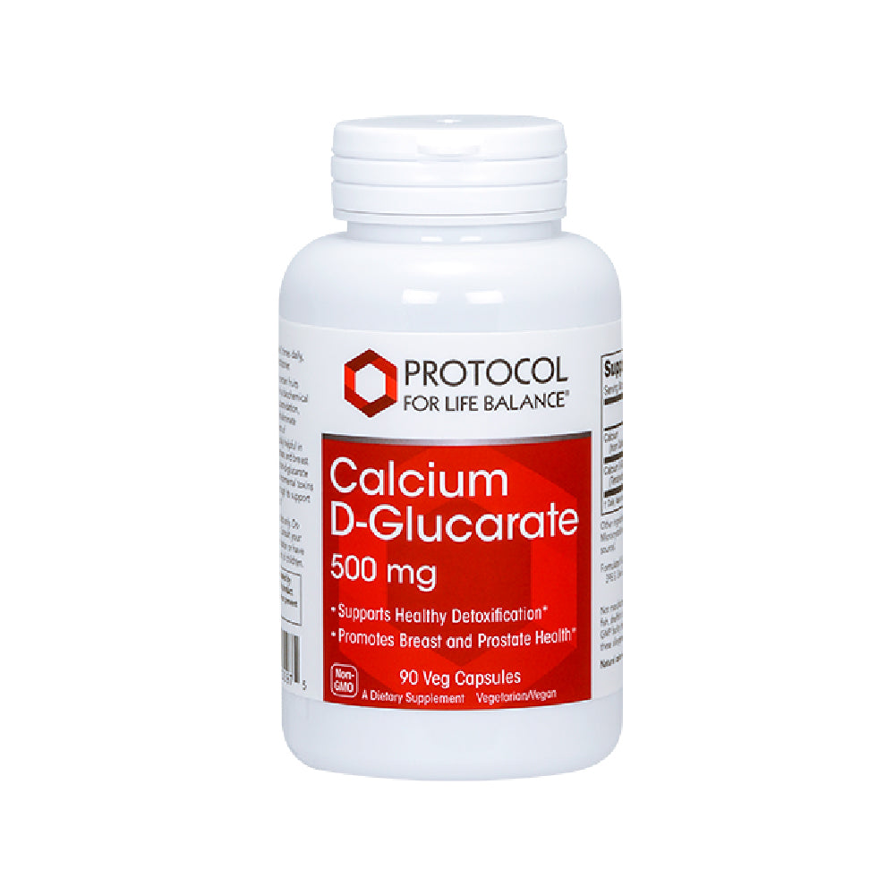 Protocol for Life Balance, Calcium D-Glucarate, 500 mg, 90 Veg Capsules Vitamins &amp; Supplements Protocol For Life Balance