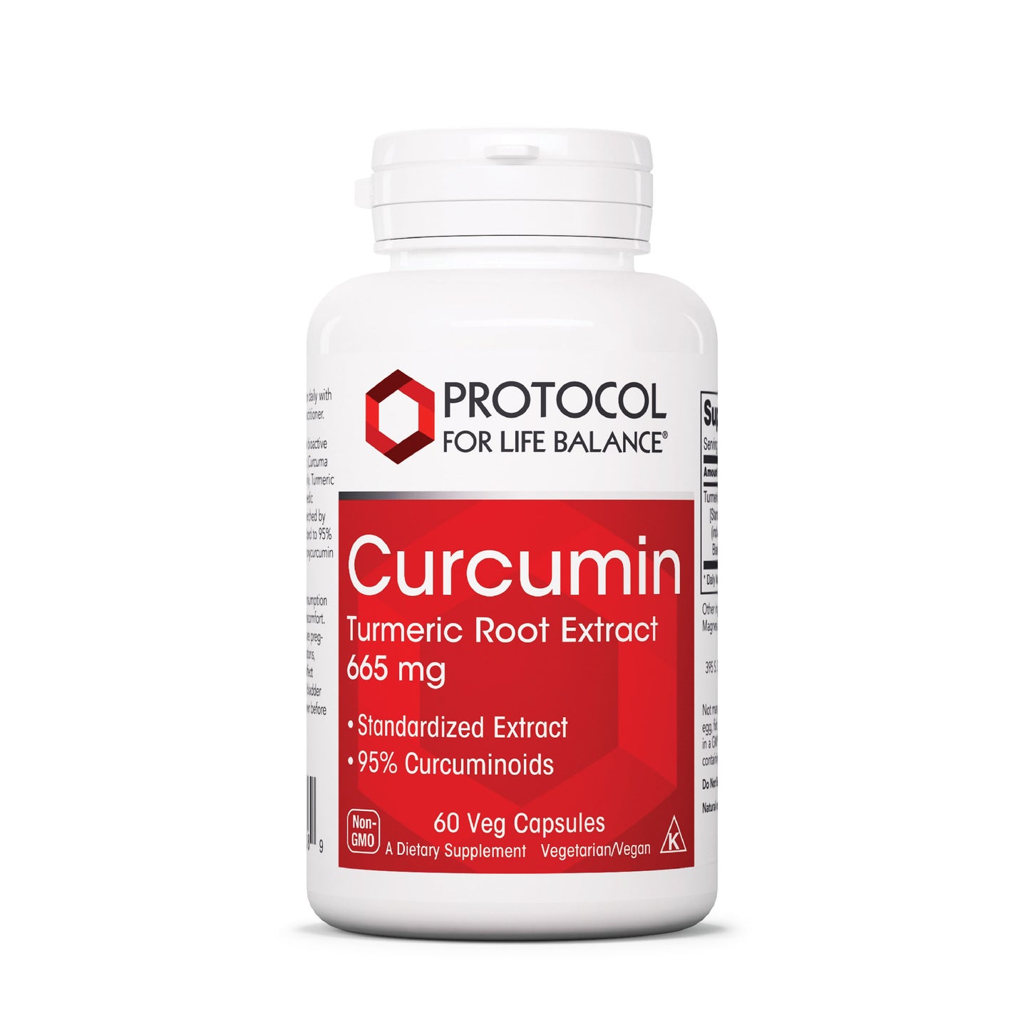 Protocol for Life Balance, Curcumin, Turmeric Root Extract, 665 mg, 60 Veg Capsules - Bloom Concept