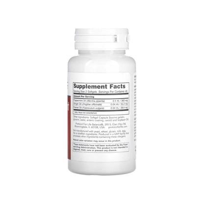 Protocol for Life Balance, Peppermint Oil G.I., 90 Softgels Vitamins &amp; Supplements Protocol For Life Balance