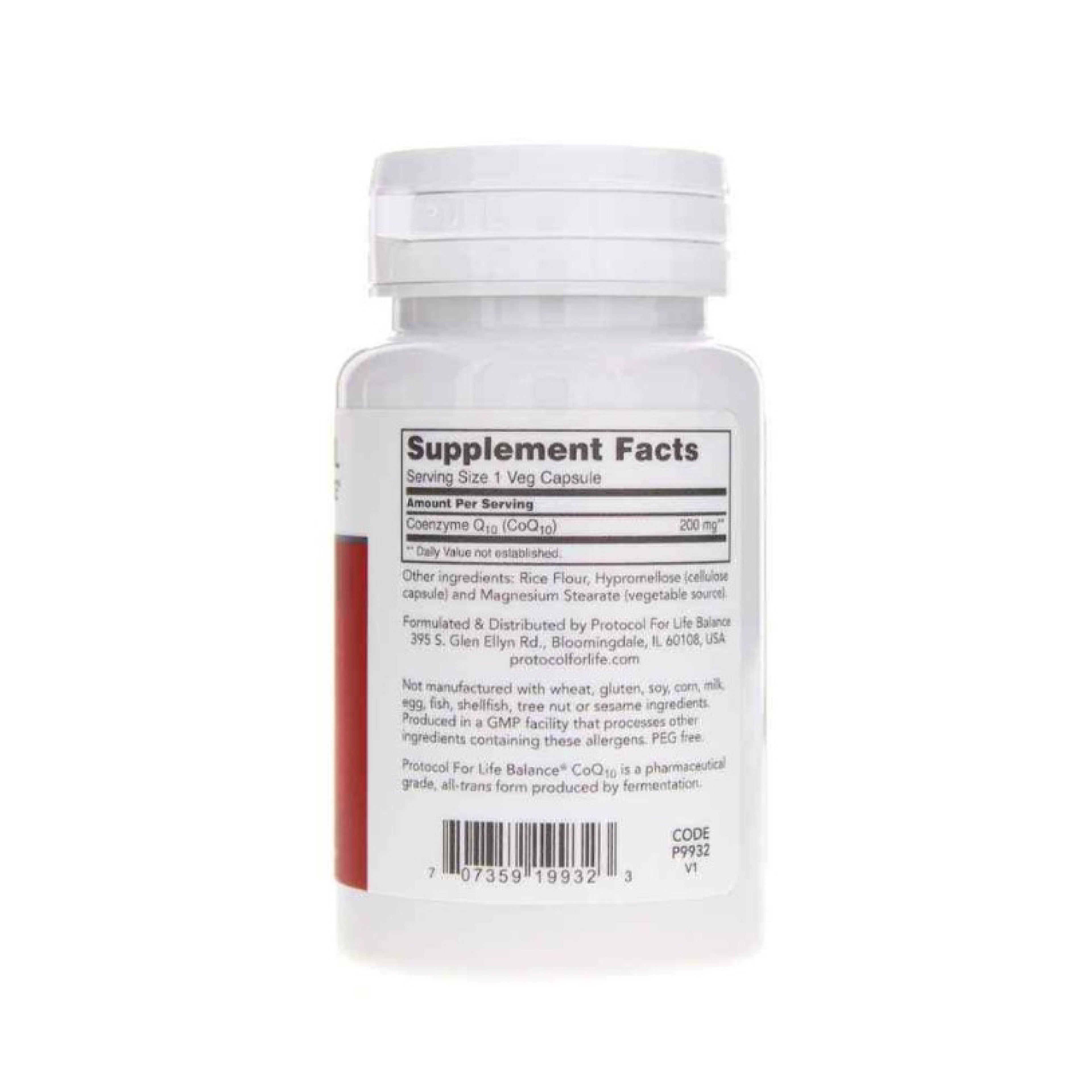 Protocol for Life Balance, CoQ10, 200 mg, 30 Veg Capsules Vitamins &amp; Supplements Protocol For Life Balance
