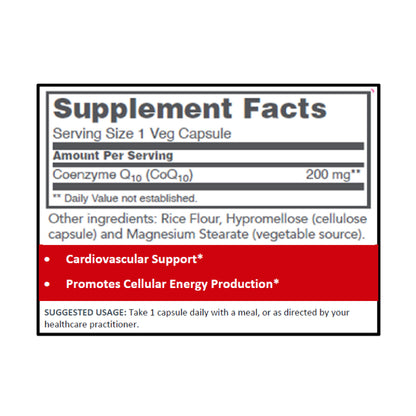 Protocol for Life Balance, CoQ10, 200 mg, 30 Veg Capsules Vitamins &amp; Supplements Protocol For Life Balance