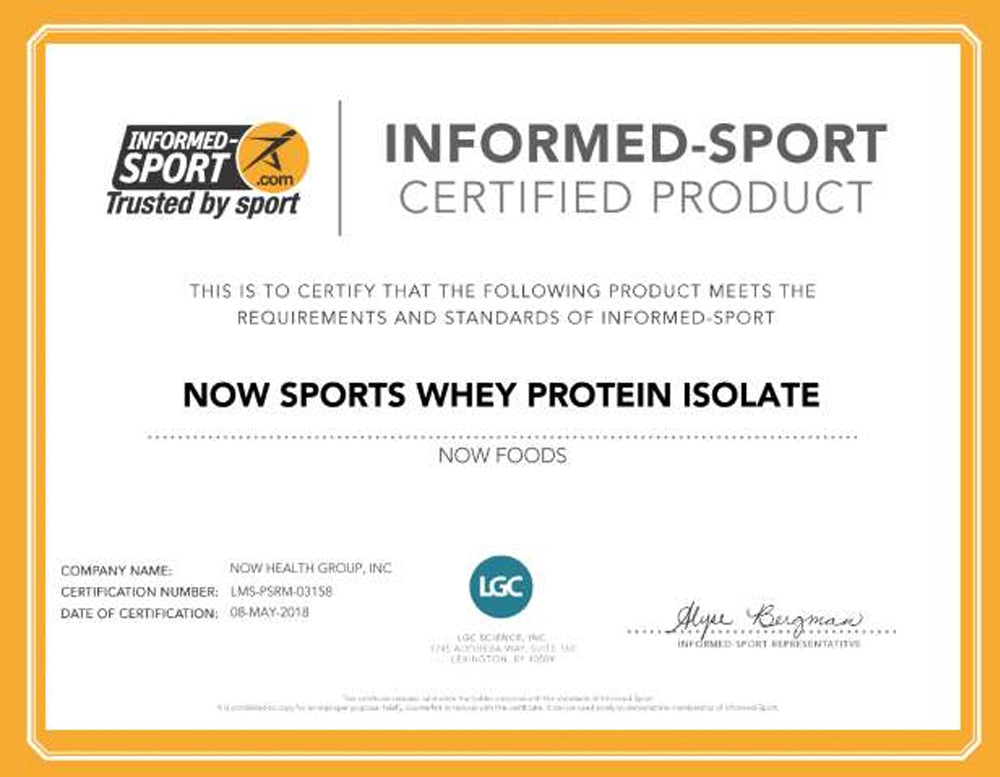 NOW Sports Nutrition, Whey Protein Isolate, 25 g With BCAAs, Unflavored Powder, 5-Pound (2268 g) - Bloom Concept
