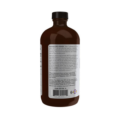 NOW Sports Nutrition, MCT (Medium-chain triglycerides) Oil 14 g, Weight Management*, Liquid, 16-Ounce (473 ml) Vitamins &amp; Supplements NOW Foods USA