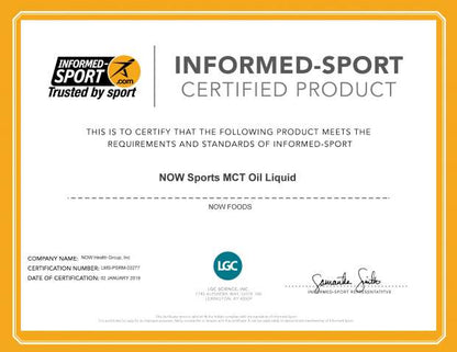 NOW Sports Nutrition, MCT (Medium-chain triglycerides) Oil 14 g, Weight Management*, Liquid, 16-Ounce (473 ml) Vitamins &amp; Supplements NOW Foods USA