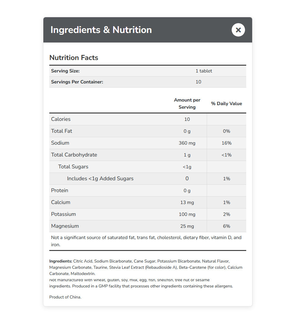 NOW Sports Nutrition, Effervescent Effer-Hydrate, Electrolyte Supplement, Recovery*, Mixed Berry, 10 Tablets