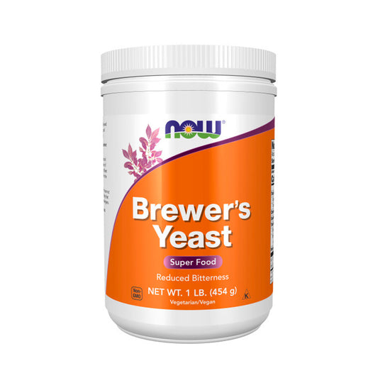 NOW Supplements, Brewer's Yeast Powder with naturally occurring Protein and B-Vitamins, 1-Pound (454 g) - Bloom Concept