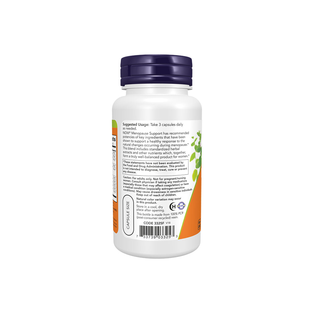 NOW Supplements, Menopause Support, Blend Includes Standardized Herbal Extracts and Other Nutrients, 90 Veg Capsules