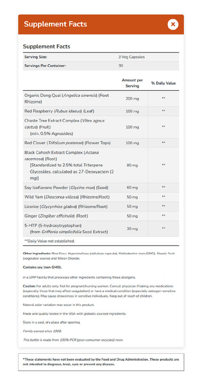NOW Supplements, Menopause Support, Blend Includes Standardized Herbal Extracts and Other Nutrients, 90 Veg Capsules