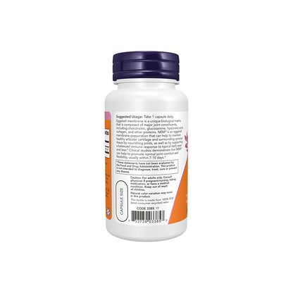 NOW Supplements, Eggshell Membrane (A Unique Biological Matrix Composed of Major Joint Constituents) 500 mg, 60 Veg Capsules Vitamins &amp; Supplements NOW Foods USA