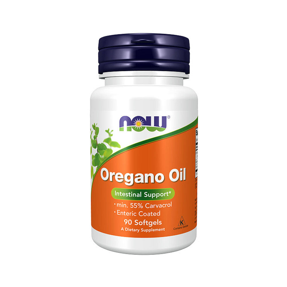 NOW Supplements, Oregano Oil with Ginger and Fennel Oil, Enteric Coated, 90 Softgels - Bloom Concept