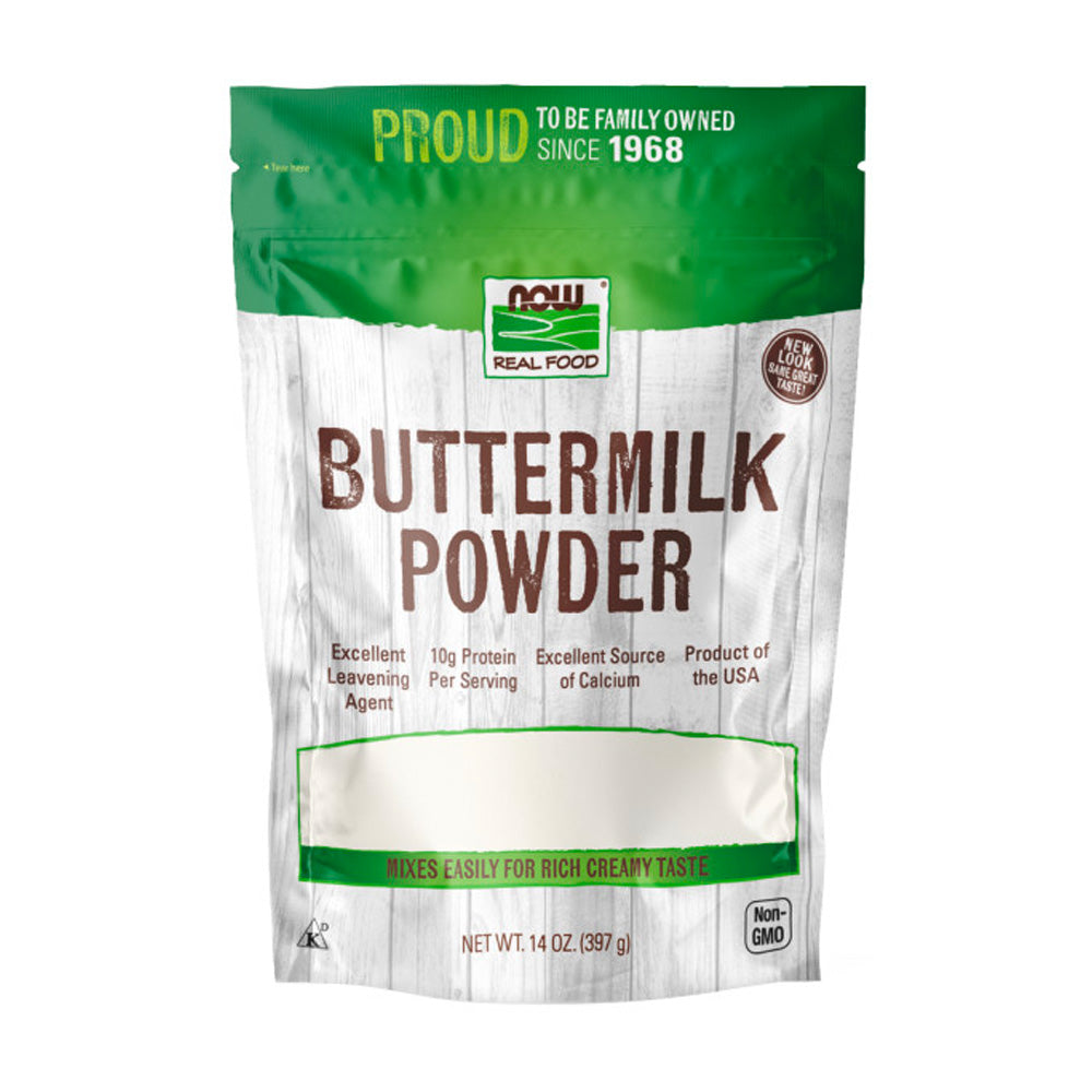 (Best by 10/25) NOW Foods, Buttermilk Powder with Protein and Calcium, Product of the USA, 14-Ounce (397g) Natural Foods NOW Foods USA