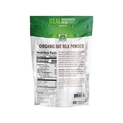 NOW Foods, Organic Oat Milk Powder, Dairy and Soy Free, No Sugar Added, Vegan, NGMO, Gluten Free, 12 Ounce (340g) Natural Foods NOW Foods USA