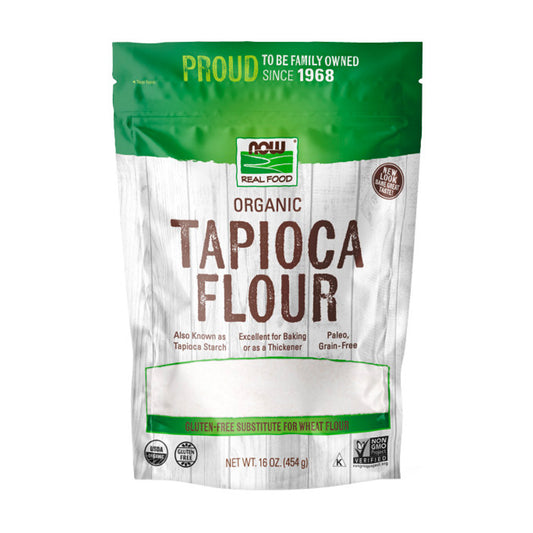 NOW Foods, Organic Tapioca Flour, Gluten-Free and Non-GMO Flour Replacement, 16-Ounce (454g) - Bloom Concept