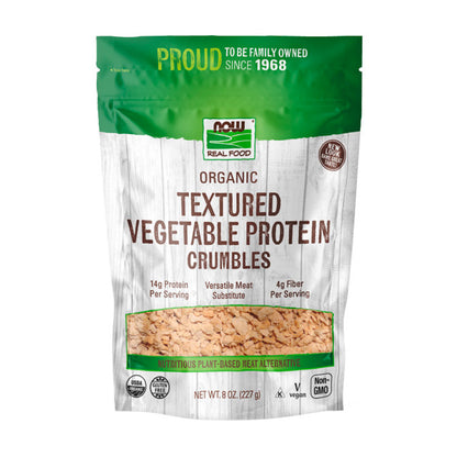 NOW Foods, Organic Textured Soy Protein Granules, Non-GMO, Versatile, Vegetable-Sourced Protein, 8-Ounce (227g) Natural Foods NOW Foods USA