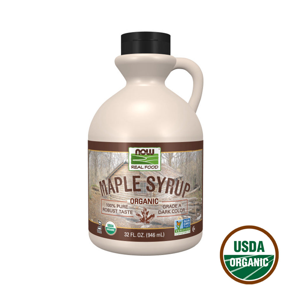 Now Foods, Real Food, Organic Maple Syrup, Grade A, Dark Color, 32 fl oz (946 ml) Natural Foods NOW Foods USA