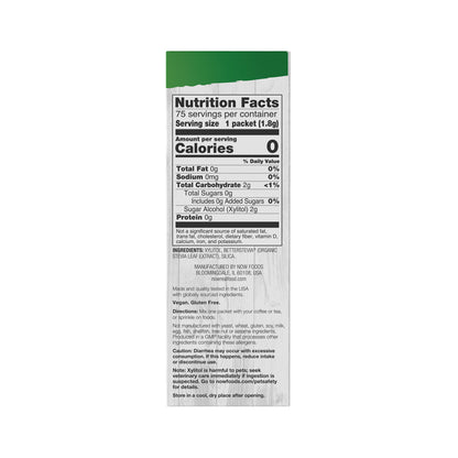 NOW Foods, Xylitol Plus Sweetener Packets with BetterStevia®, Zero Calories, Low Glycemic Impact, 75 Packets, 4.76 oz (135 g) Natural Foods NOW Foods USA