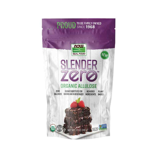 NOW Real Food, Slender Zero, Organic Allulose, Zero Calories, Sugar Substitute for Baking and Beverages, No Added Ingredients, Plant Based, 12 oz (340 g) - Bloom Concept