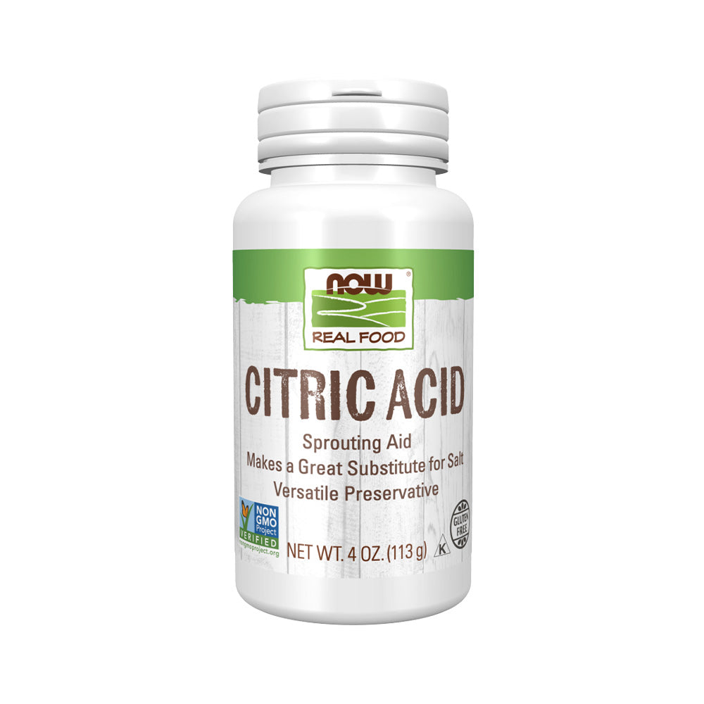 NOW Foods, Citric Acid, Sprouting Aid, Great Substitute for Salt, Preservative Found in Citrus Fruits, 4-Ounce (113g) Natural Foods NOW Foods USA