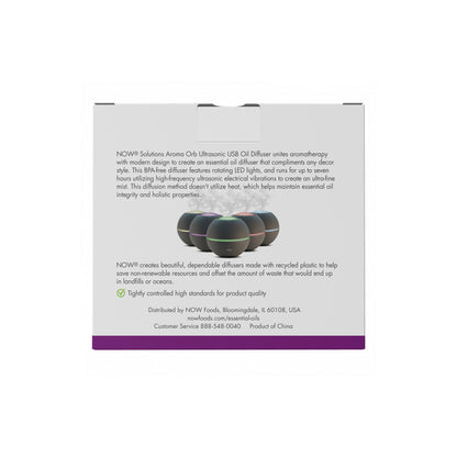 NOW Solutions, Aroma Orb Diffuser, Extremely Quiet, Heat Free and Easy to Clean Diffuser NOW Foods USA