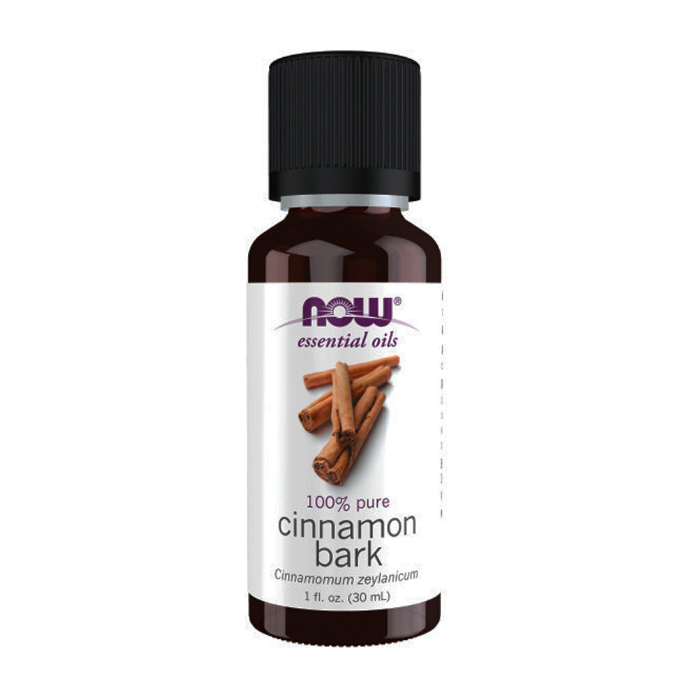 NOW Essential Oils, Cinnamon Bark Oil, Warming Aromatherapy Scent, Steam Distilled, 100% Pure, Vegan, Child Resistant Cap, 1-Ounce (30ml) - Bloom Concept