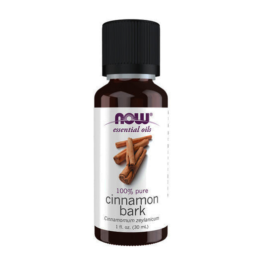 (Best by 08/24) NOW Essential Oils, Cinnamon Bark Oil, Warming Aromatherapy Scent, Steam Distilled, 100% Pure, Vegan, Child Resistant Cap, 1-Ounce (30ml) - Bloom Concept