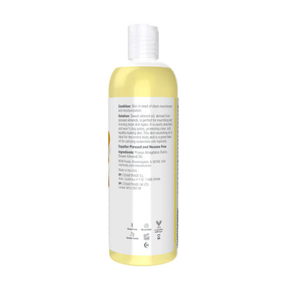 NOW Solutions, Sweet Almond Oil, 100% Pure Moisturizing Oil, Promotes Healthy-Looking Skin, Unscented Oil, 16-Ounce (473ml) Personal Care NOW Foods USA