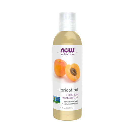 NOW Solutions, Apricot Kernel Oil, Hair Moisturizer, Rejuvenating Skin Oil, Softens Fine Lines, 4-Ounce (118ml) - Bloom Concept