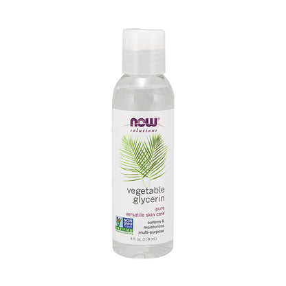 NOW Solutions, Vegetable Glycerin, 100% Pure, Versatile Skin Care, Softening and Moisturizing, 4-Ounce (118ml) Personal Care NOW Foods USA
