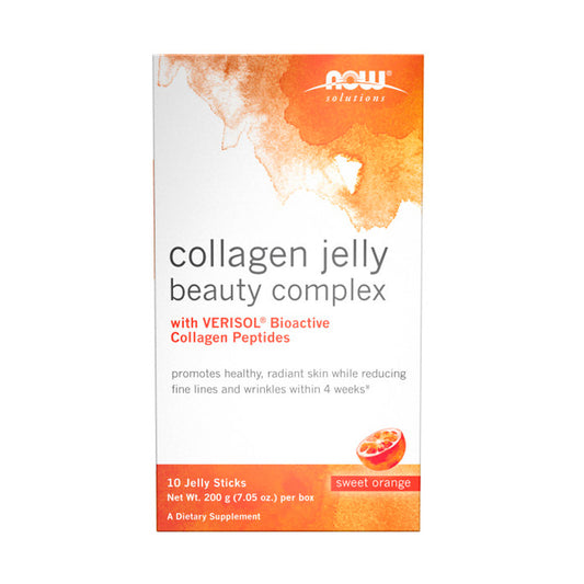NOW Solutions, Collagen Jelly Beauty Complex, Sweet Orange Flavor, 10 Jelly Sticks - Bloom Concept