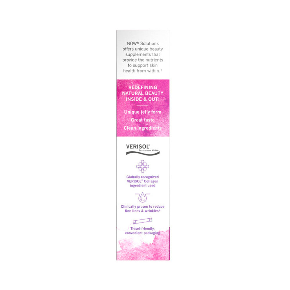 NOW Solutions, Collagen Jelly Beauty Complex, Sweet Plum Flavor, 10 Jelly Sticks Vitamins &amp; Supplements NOW Foods USA
